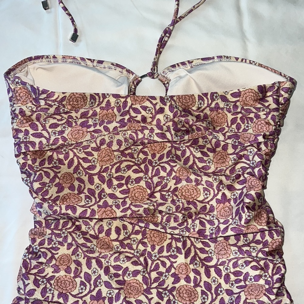 Zimmermann Purple and Pink Floral One-Piece Swimsuit - Picture 4 of 8